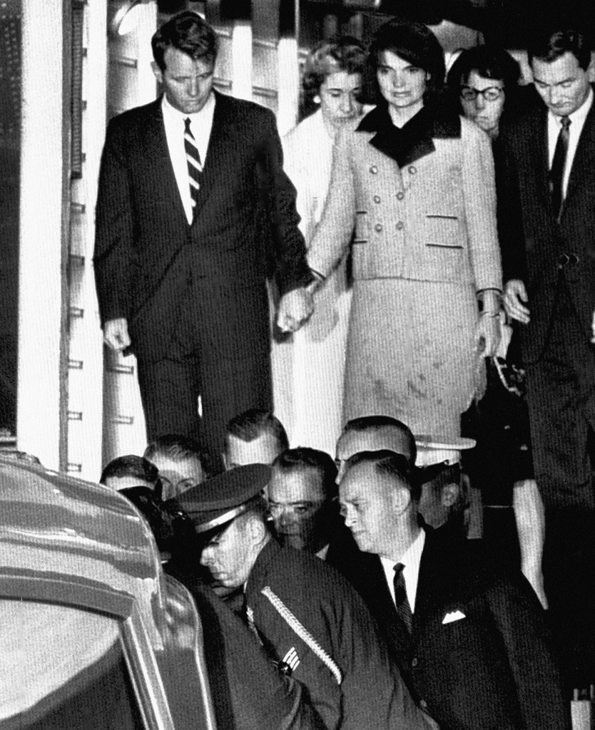 Jacqueline Kennedy Wearing Blood Stained Dress